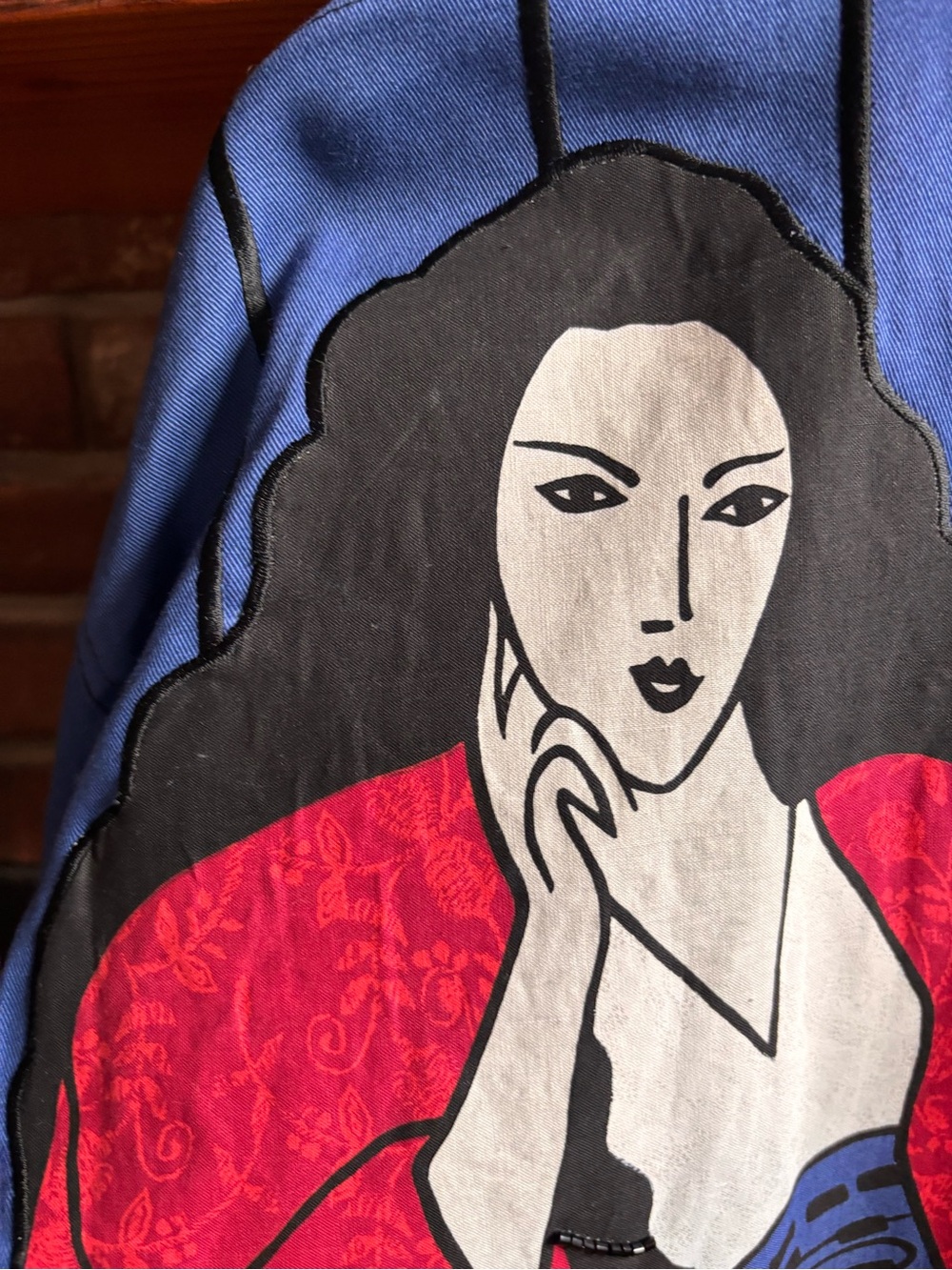 RARE vintage graphic art trucker jacket - Picture 8 of 16